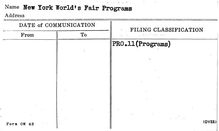New York World's Fair Programs