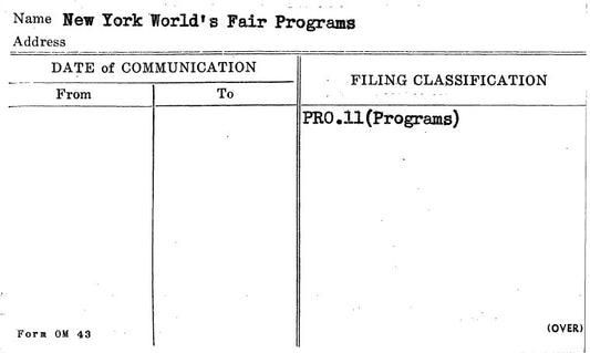 New York World's Fair Programs