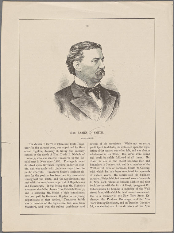 Hon. James D. Smith, treasurer