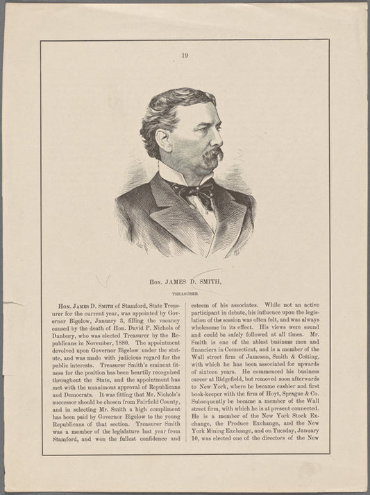 Hon. James D. Smith, treasurer