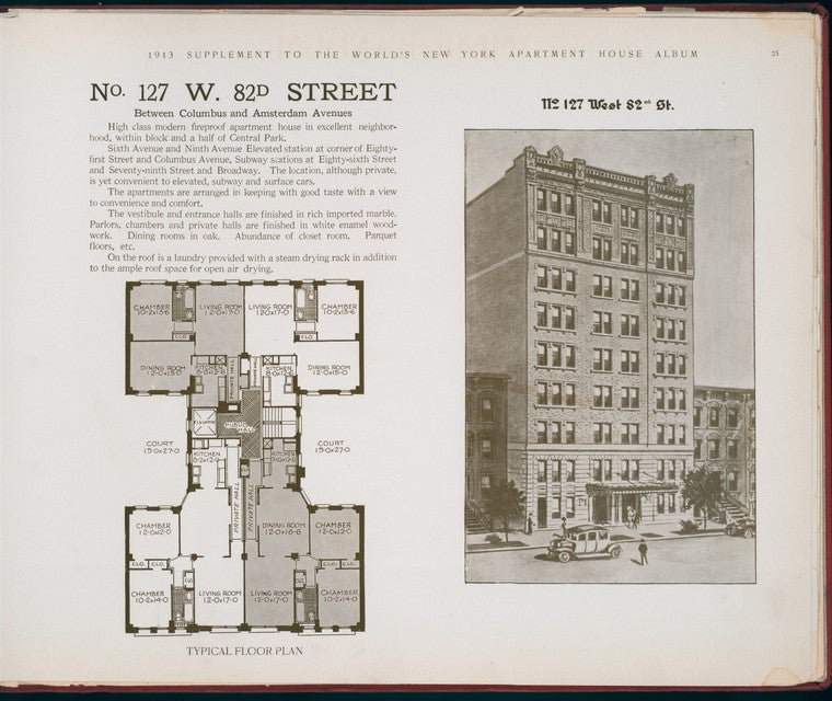 No. 127 West 82d Street. Between Columbus and Amsterdam Avenues.