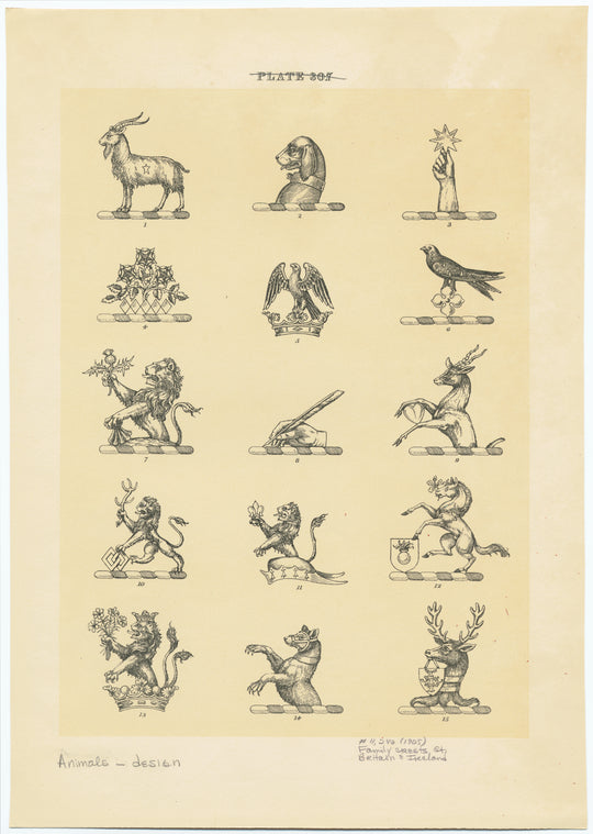 Family crests, Gt. Britain & Ireland