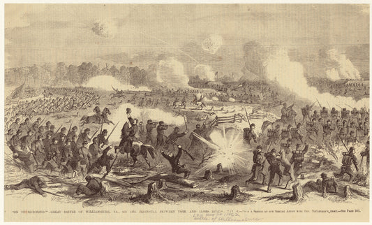 "On to Richmond" : Great Battle of Williamsburg, VA., on the peninsula between York and James Rivers, May 6
