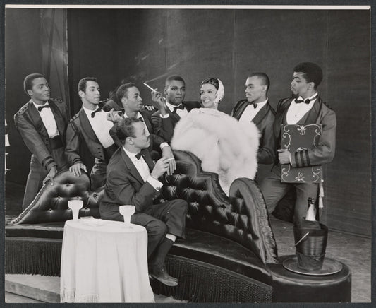Lena Horne, Alvin Ailey and unidentified others in the 1957 stage production Jamaica