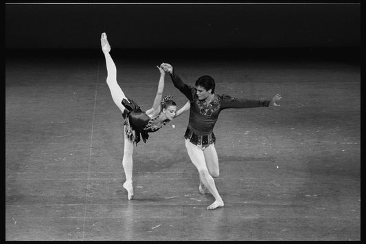 New York City Ballet production of "Jewels" (Rubies) with Heather Watts and Jock Soto, choreography by George Balanchine (New York)