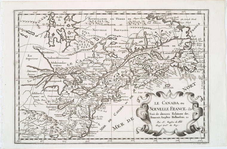 Le Canada, ou Nouvelle France, &c.: tireé de diverses relations des Francois, Anglois, Hollandois, &c.