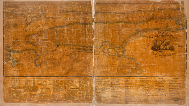 Map of the city and county of New York : with the adjacent country