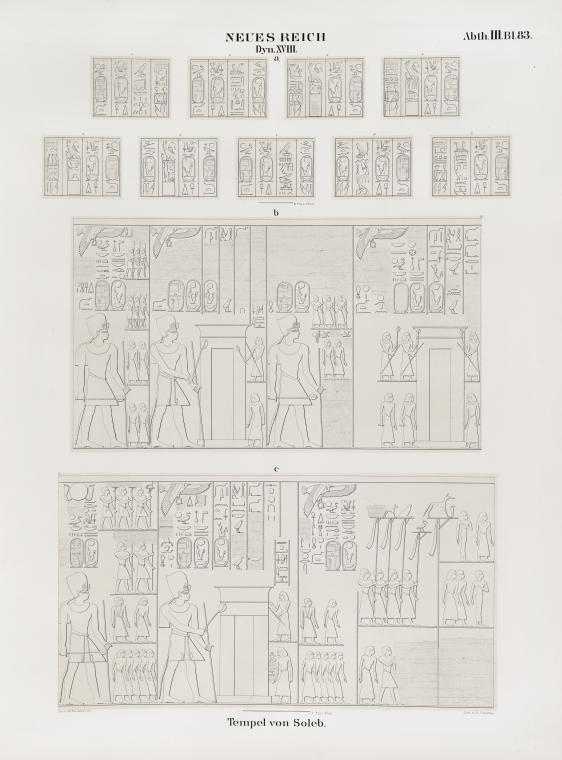 Neues Reich. Dynastie  XVIII.  Tempel von Soleb.