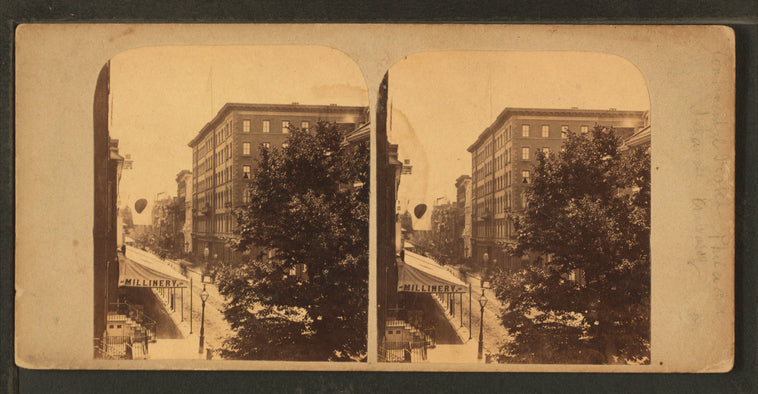 The Continental Hotel, Chestnut Street, Philad'a, at the time of the visit of the Japanese Embassy.
