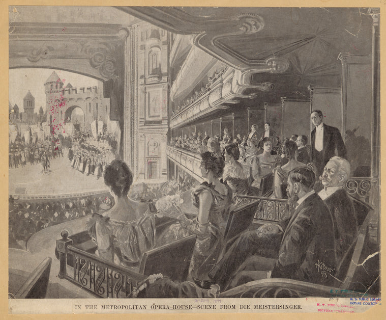 In the Metropolitan Opera House : Scene from Die Meistersinger