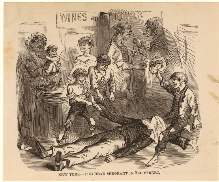 New York -- the dead sergeant in 22d Street