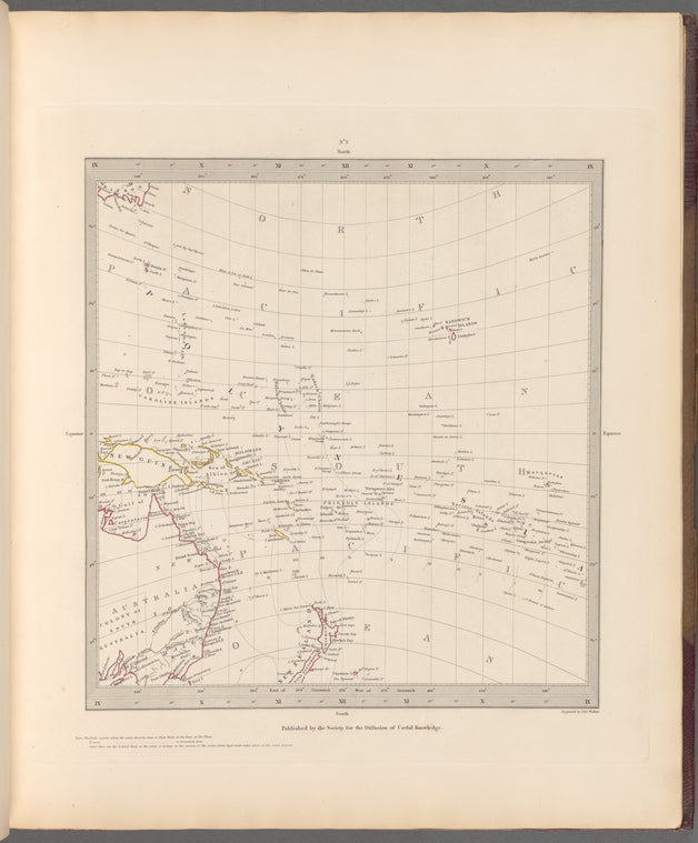 World on gnomonic projection No. 3: Polynesia