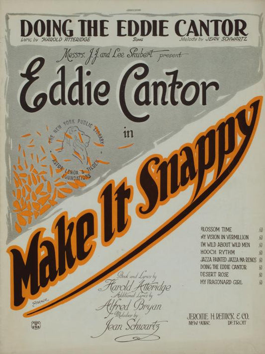 Doing the Eddie Cantor : song