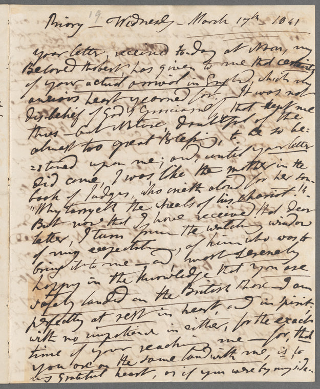 Jane Porter to Robert Ker Porter, autograph letter (copy or draft)