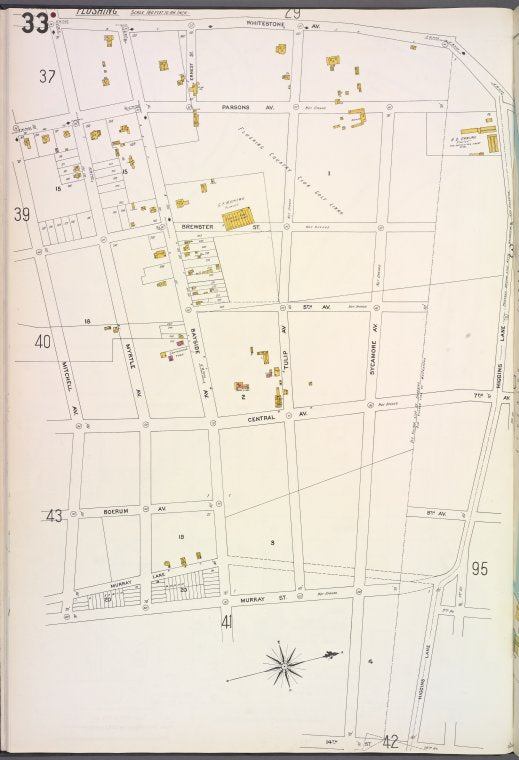 Queens V. 5, Plate No. 33 [Map bounded by Whitestone Ave., Higgins Lane, Murray St., Mitchell Ave.]