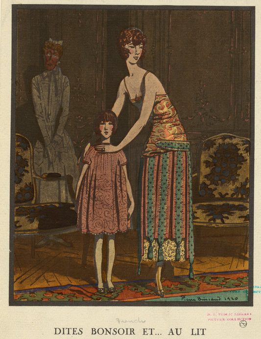 Dites bonsoir et...au lit: Robe du soir et robe d'enfant, de Jeanne Lanvin