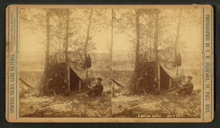 A brush camp.