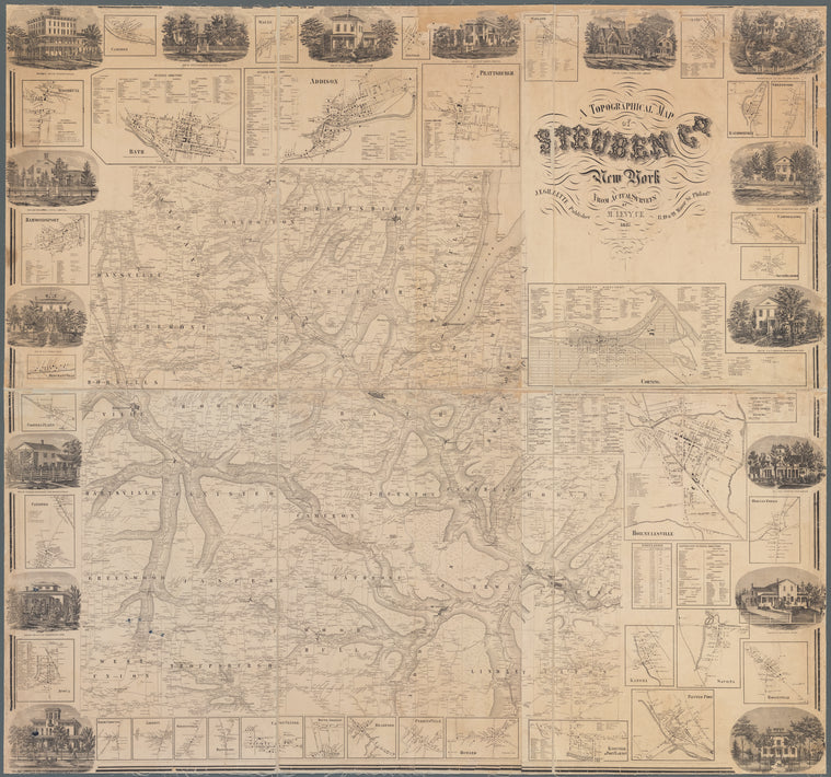 A topographical map of Steuben Co., New York: from actual surveys