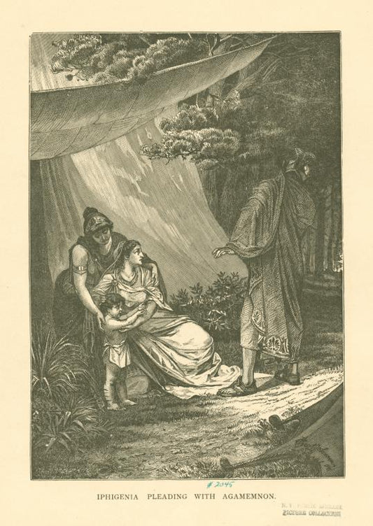 Iphigenia pleading with Agamemnon