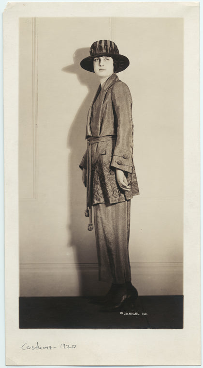 Woman in hat and jacket, 1920s