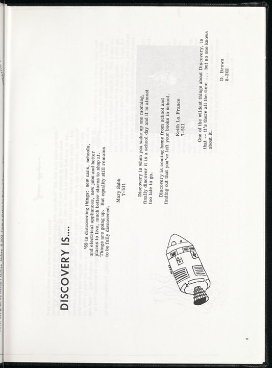 Discovery Wadleigh Way: 1969