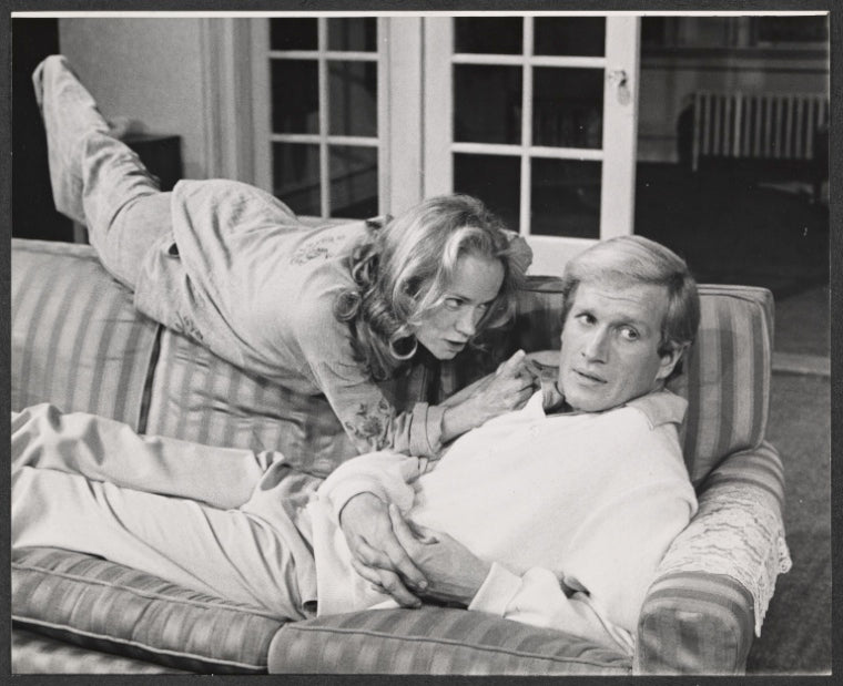 Diane Kagan and Ken Howard in the stage production Little Black Sheep