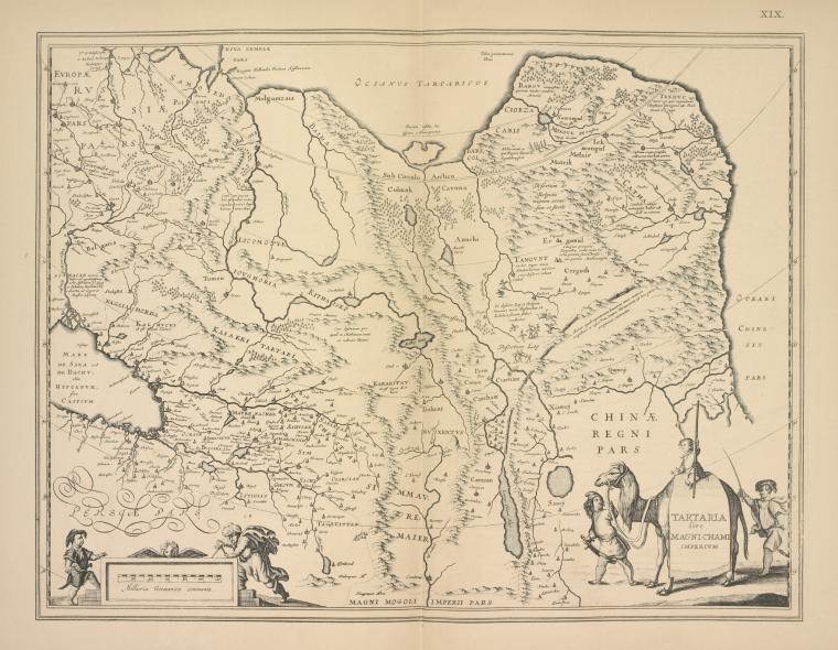 Karta Sibiri (Tartarii), izdannaia Gondiusom. Str. 22