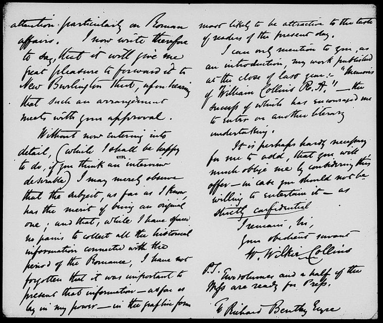 Bentley, Richard. ALS to 1849 Aug. 30