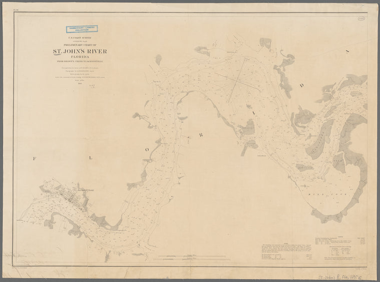Preliminary chart of St. John's River, Florida : from Brown's Creek to Jacksonville