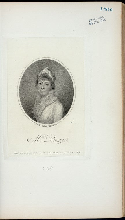 Mrs. Piozzi.