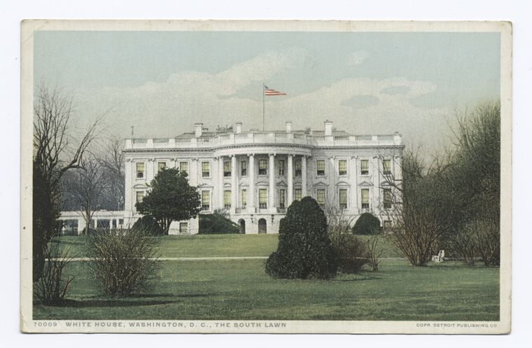 White House, The South Lawn, Washington, D. C.
