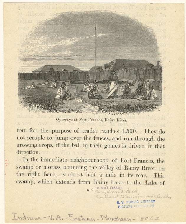 Ojibways at Fort Frances, Rainy River