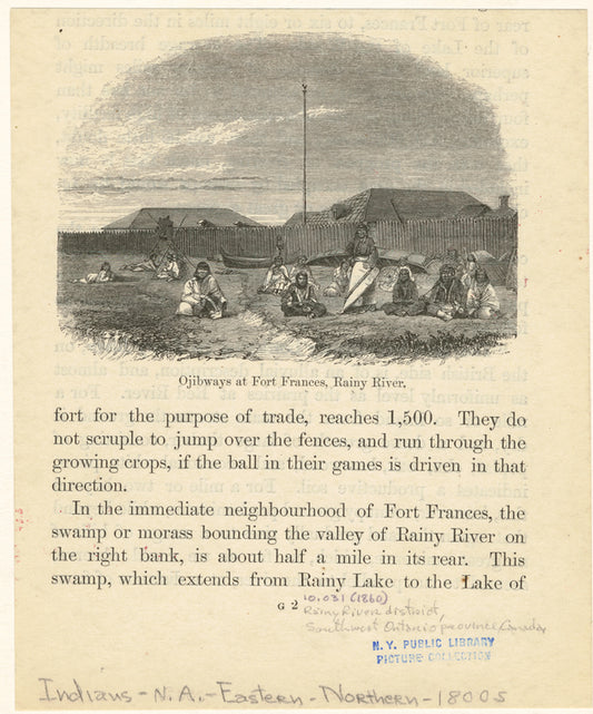 Ojibways at Fort Frances, Rainy River