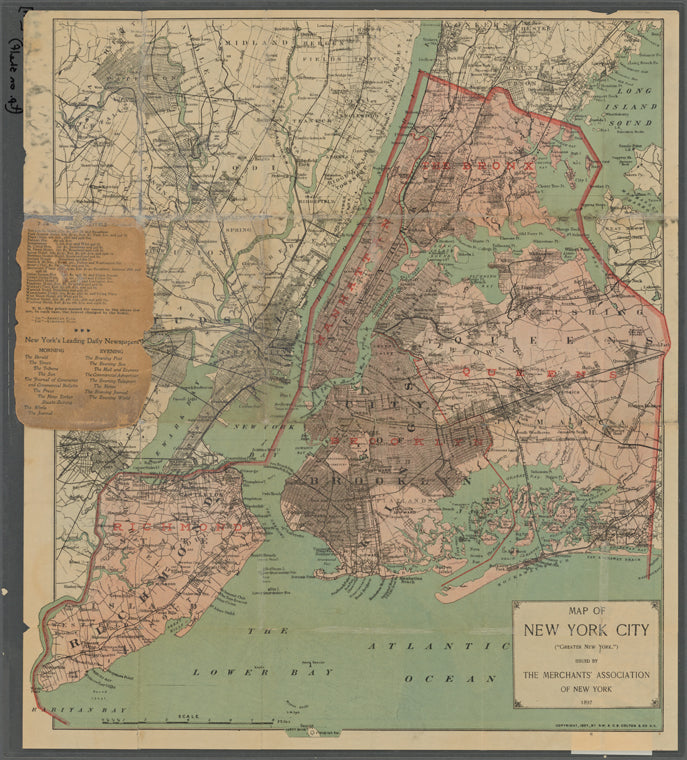 Map of New York City ("greater New York")