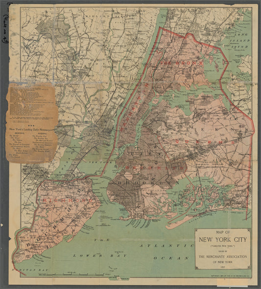 Map of New York City ("greater New York")