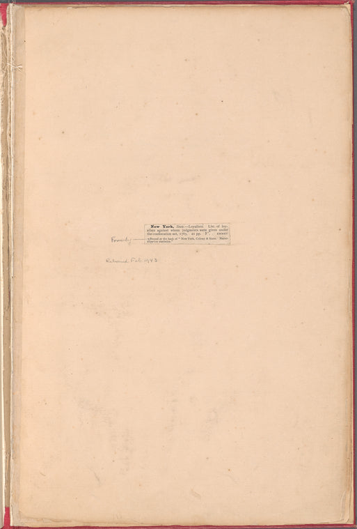 List of loyalists against whom judgments were given under the Confiscation Act