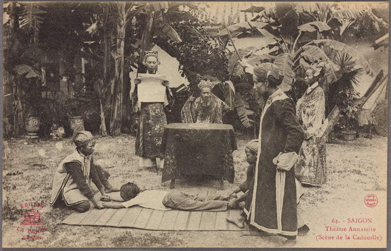 Saigon.  Théâtre Annamite (scène de la Cadouille).