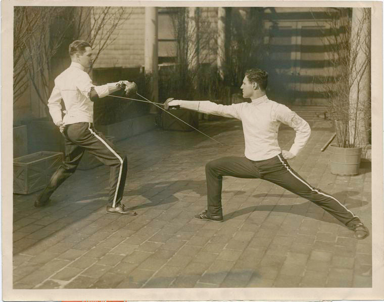 J.R. Huffman and G.J. Wolf of Yale, 1925, Intercollegiate Saber Champions