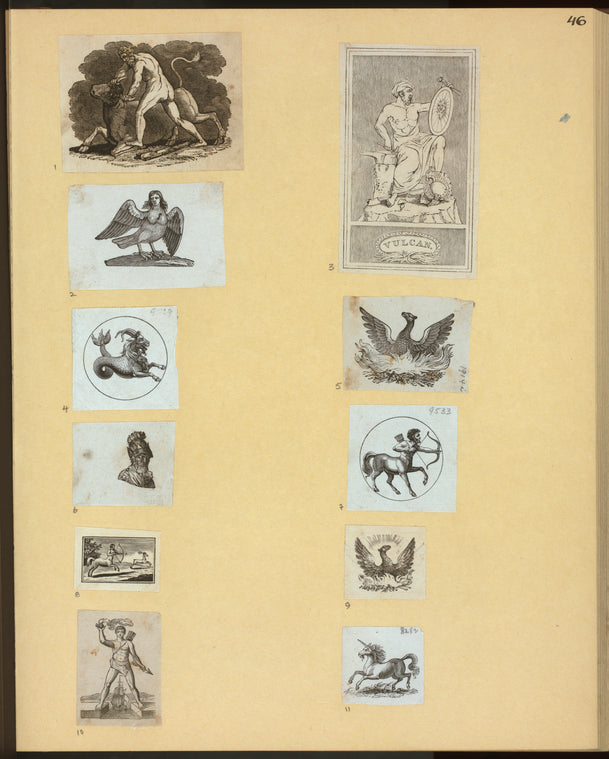 Mythological symbols.