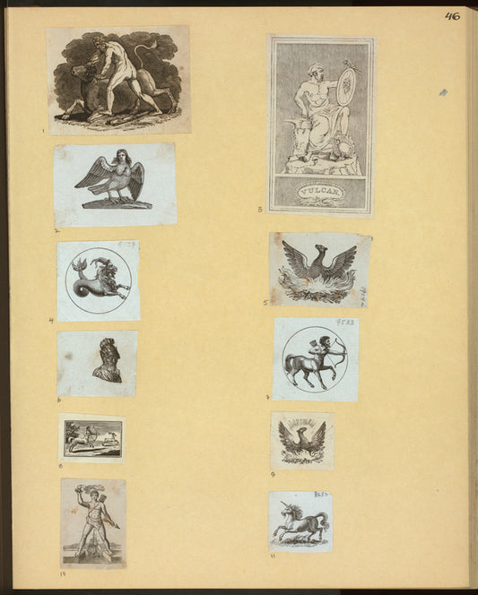 Mythological symbols.