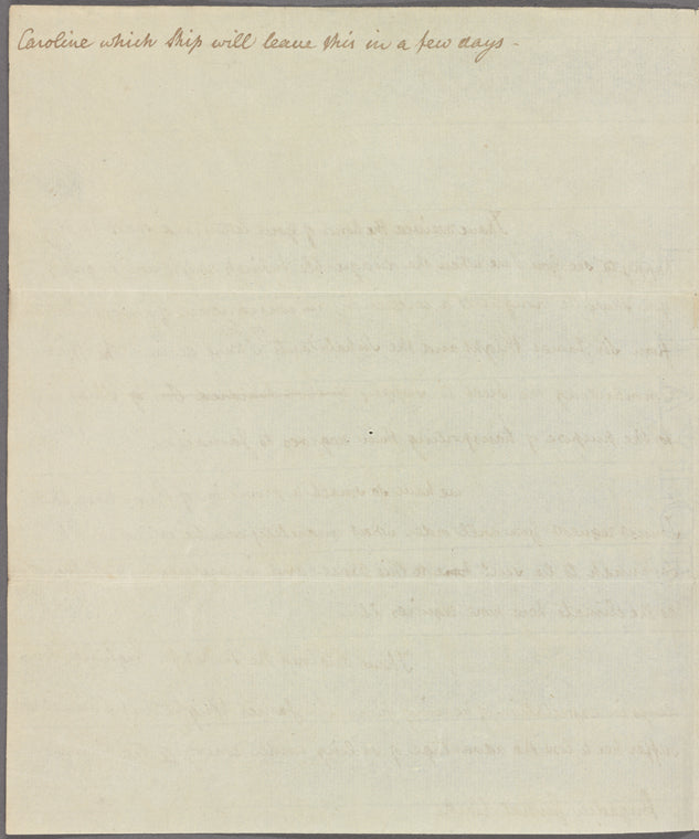 Letter to Gen. [Alured] Clarke [Savannah, Ga.]
