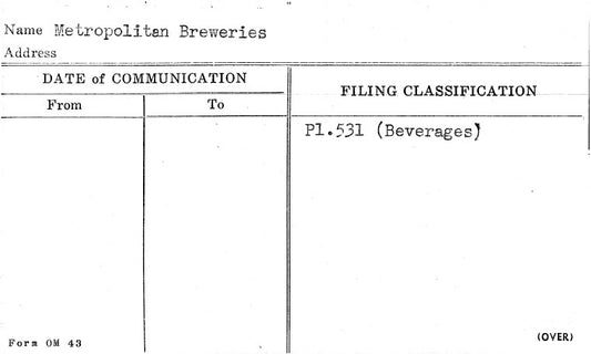 Metropolitan Breweries