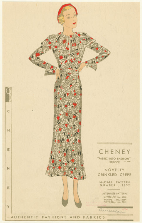 Crinkled crepe floral print dress