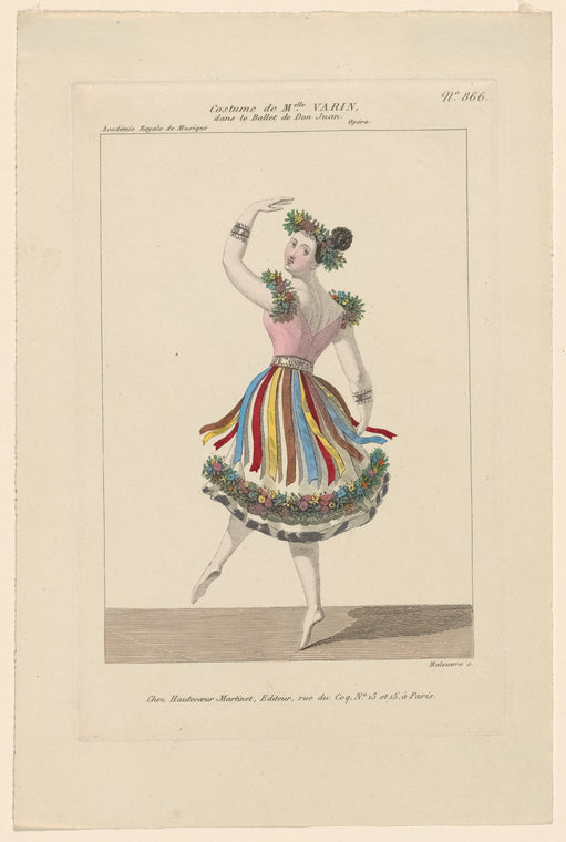 Costume de Melle. Varin, dans le ballet de Don Juan: opéra, Académie Royale de Musique