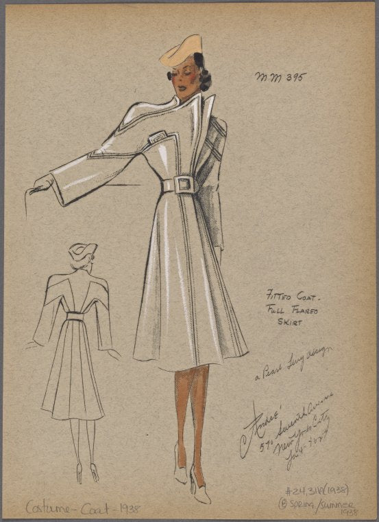 Fitted coat.