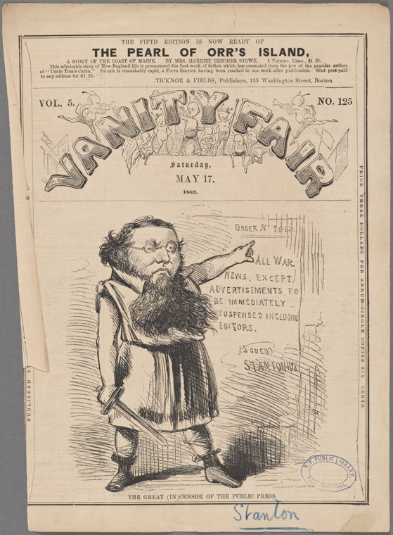 The great (in)censor of the public press.