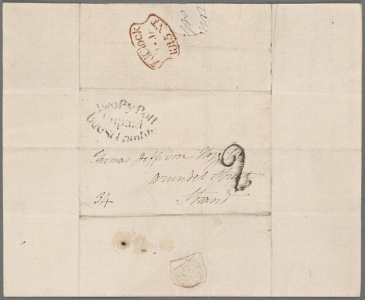 Autograph letter signed to Thomas Jefferson Hogg, 1 January 1815