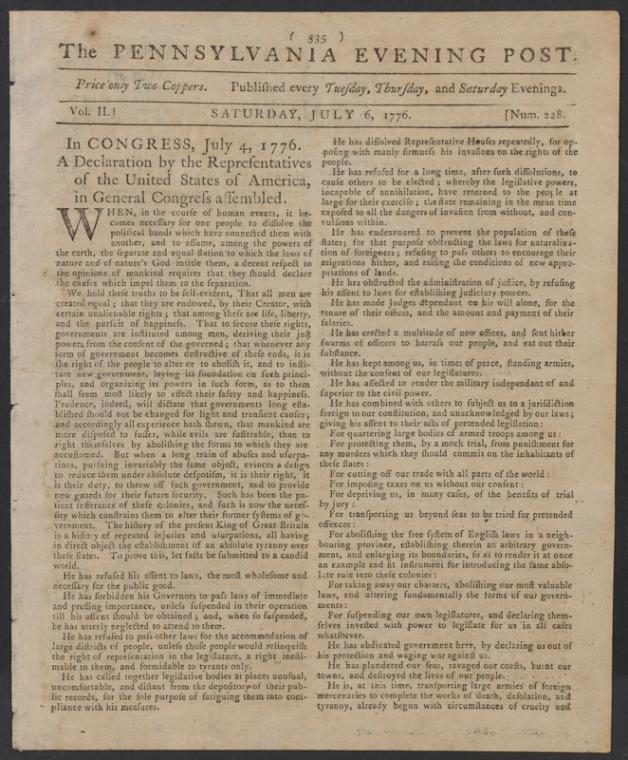 Pennsylvania evening post