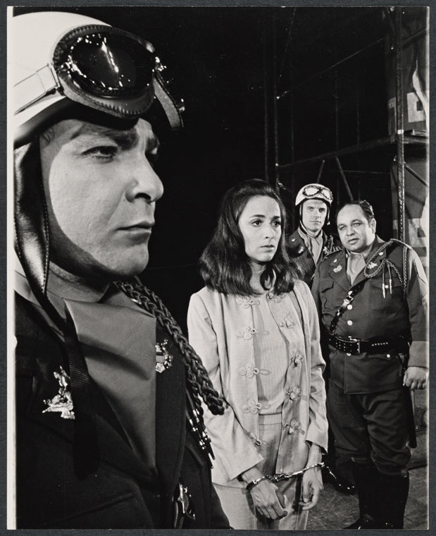 Garry Mitchell, Maria Tucci, Edward Rudney and Richard Castellano in the stage production Antigone