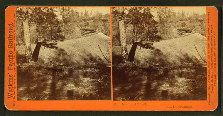 Road and trestle, near Lovell's Ranch.